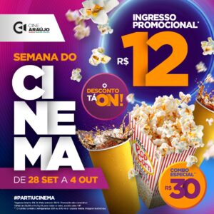 Cinema do Shopping Catuaí participa de campanha nacional com ingressos a R$ 12