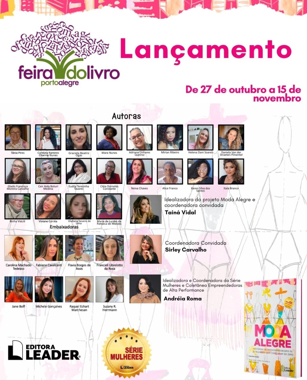 Editora Leader estará na Feira do Livro de Porto Alegre com a obra “Moda Alegre”