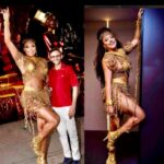 Adriana Santos celebra a força feminina  com look de barbante e látex assinado pelo maquiador Anderson Natio