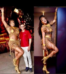 Adriana Santos celebra a força feminina com look de barbante e látex assinado pelo maquiador Anderson Natio